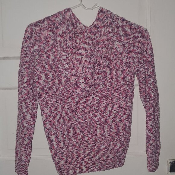 DKNY NEW Girls Pink Kids size M 10-12 Sweatshirt Hoodie Knit Warm Cozy - Picture 2 of 6